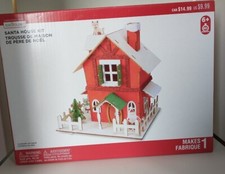 Creatology Christmas Arts  Crafts; Wooden DIY Santa House Kit Age 6 