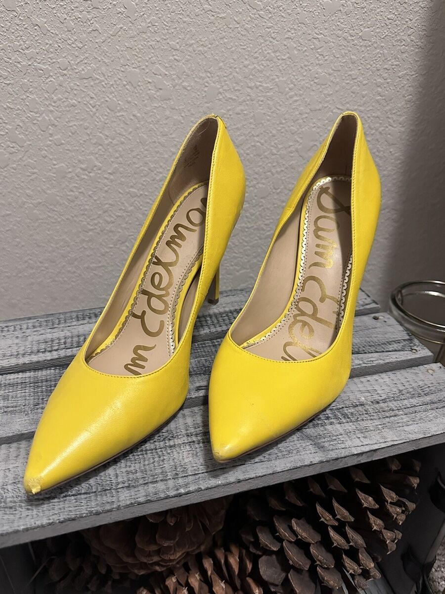 Sam Edelman Women's Yellow Leather Size 9 Pumps Heels | eBay Sam Edelman Women's Yellow Leather Size 9 Pumps Heels | eBay