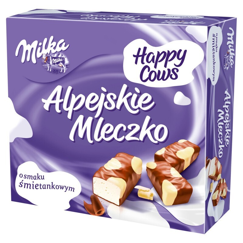 Milka Alpine Milk Happy Cows Foam With Cream Flavor 330g CHOCOLATE