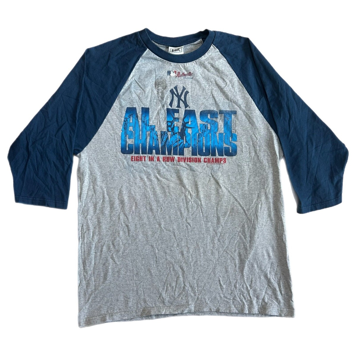 New York Yankees 2012 ALE Champions Tシャツ Vintage New York Yankees AL East Champions MLB Gray Graphic