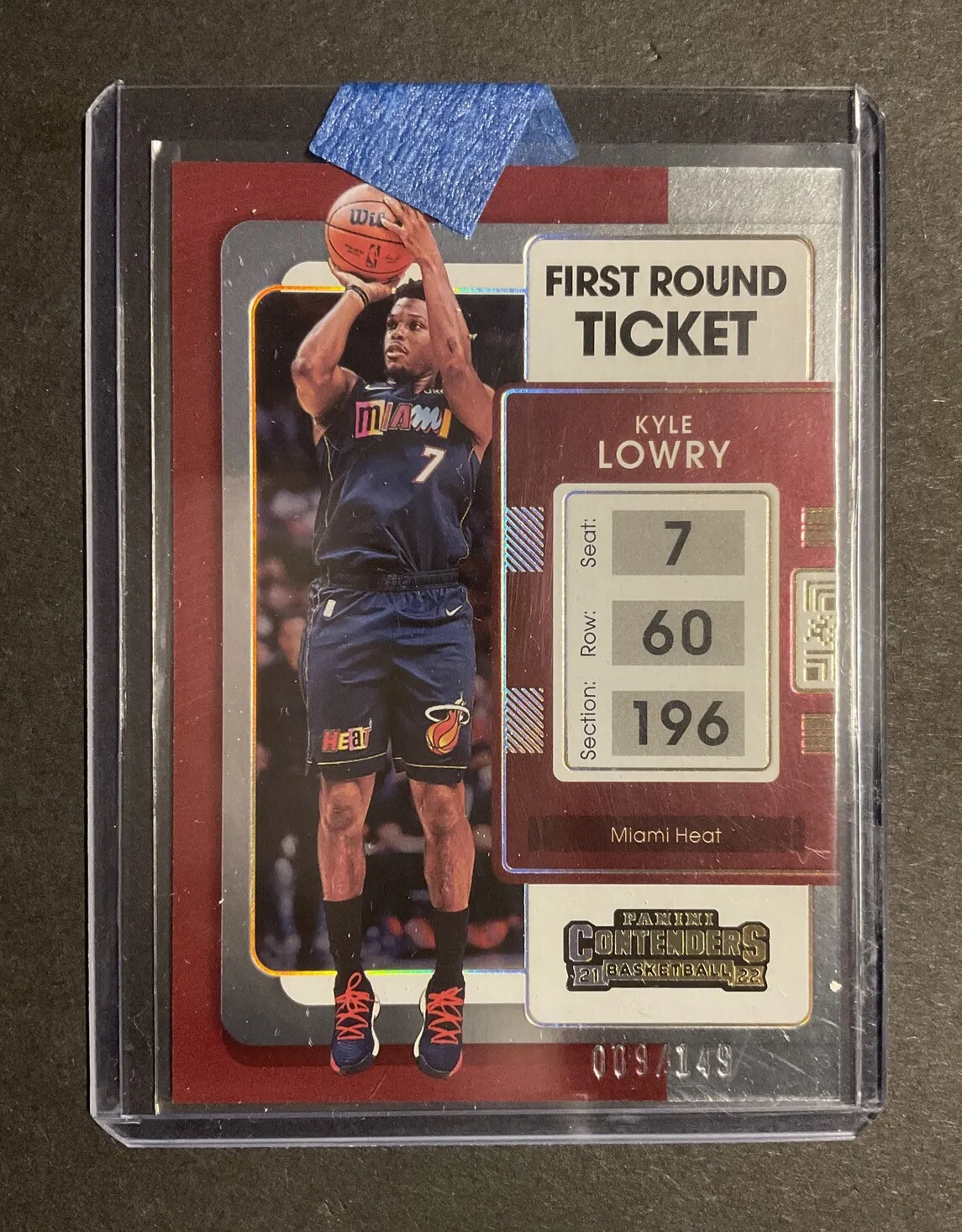 2021-22 Contenders Basketball KYLE LOWRY PLAYOFF TICKET /149 #23 MIAMI HEAT