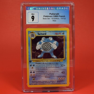 ポケモンカードゲーム Pokemon TCG Base 1st Edition Poliwrath Pokemon 1st Edition Base Set French Poliwrath (Tartard) Holo 13