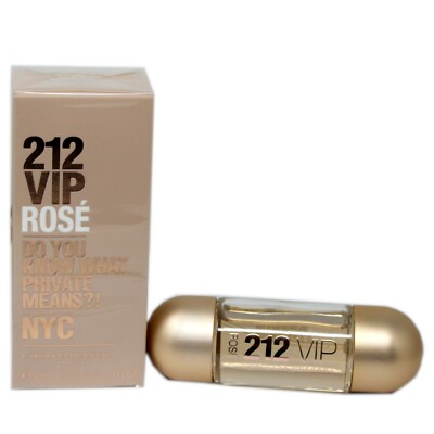 CAROLINA HERRERA 212 VIP ROSE EAU DE PARFUM SPRAY 30 ML/1 FL.OZ. NIB