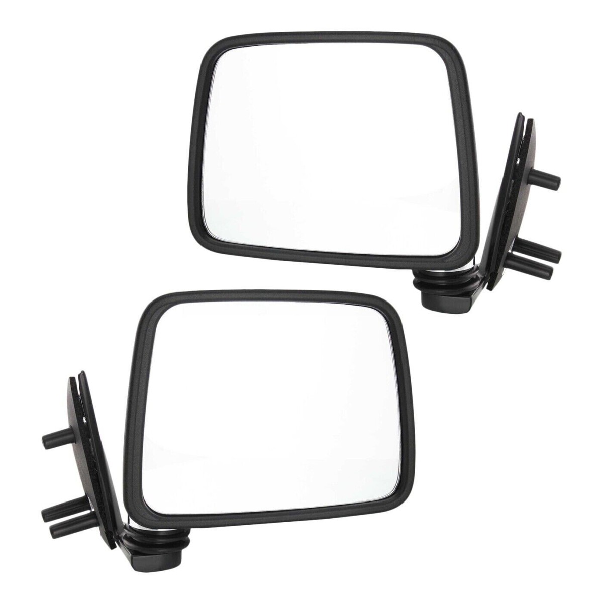 Side View Mirror Set Chrome Manual For 1986-1997 Nissan D21