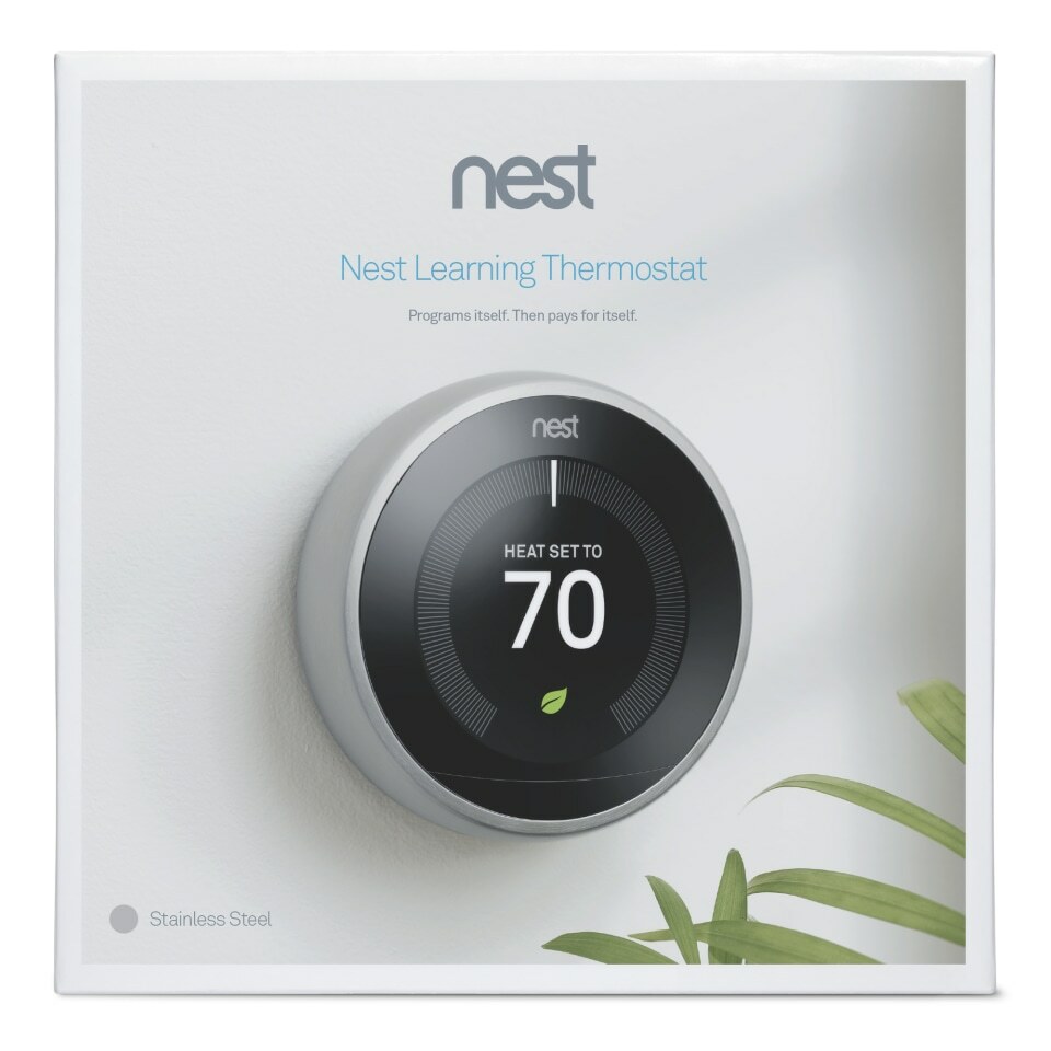 その他 Nest Learning Thermostat (T3007ES) Nest Learning Thermostat 3rd Gen Stainless Steel 3 Pack (T3007ES