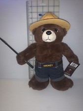 Vintage Smokey The Bear Stuffed Animal Plush Toy Doll 12  Tall Preowned W/tags