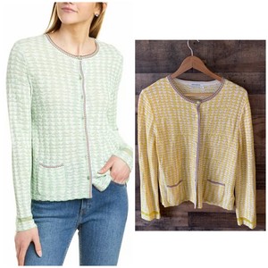 anthropologie yellow cardigan