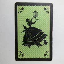 Vintage Silhouette Lady Cameo Single Swap Card SC125