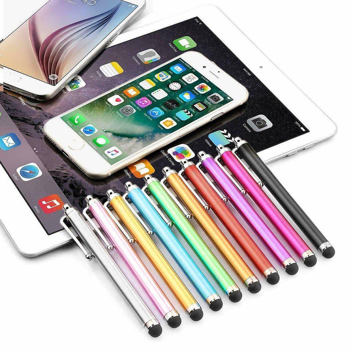 Eingabestift Für Touchscreens – 1 Stück, Zufällige Farbe | Universell Für Handy, Tablet & Mehr