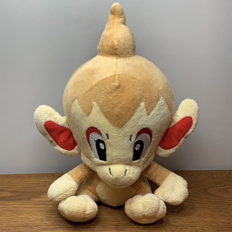 Pokemon Chimchar Monkey Fire Type Plush Stuffed Animal Toy Doll Soft Brown 12”