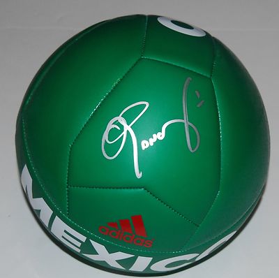 OSWALDO SANCHEZ signed *MEXICO* GREEN ADIDAS Soccer ball W/COA