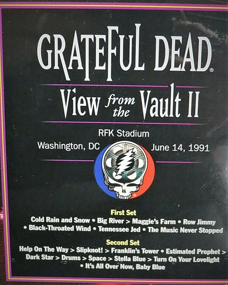 Grateful Dead View from the Vault II NEW VHS,1991 Concert,Jerry Garcia,Bob Weir - Image 2 of 4