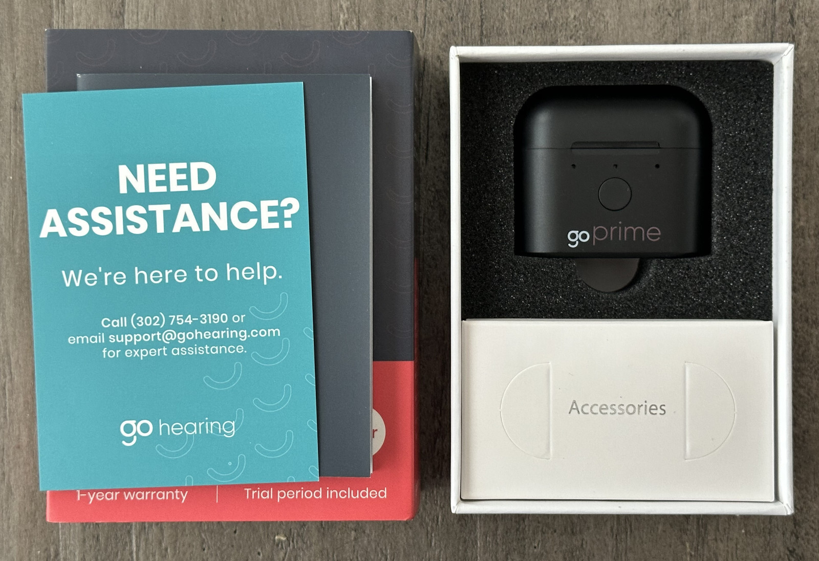 Go Hearing Go Prime Rechargeable OTC Hearing Aids New Open