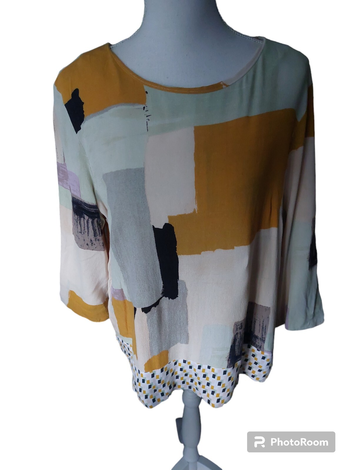 White Stuff Size 14 Multicoloured Patterned Long … - image 1