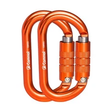 Heavy Duty Carabiner 25knAbout 5620 lbs Oval Auto Locking Carabiner Clip O-Sh...