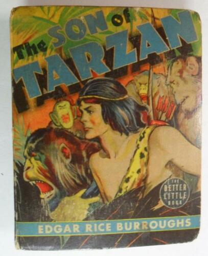 THE SON OF TARZAN BIG LITTLE BOOK 1477 1939 G/VG 3.0 EDGAR RICE BURROUGHS - Picture 1 of 6