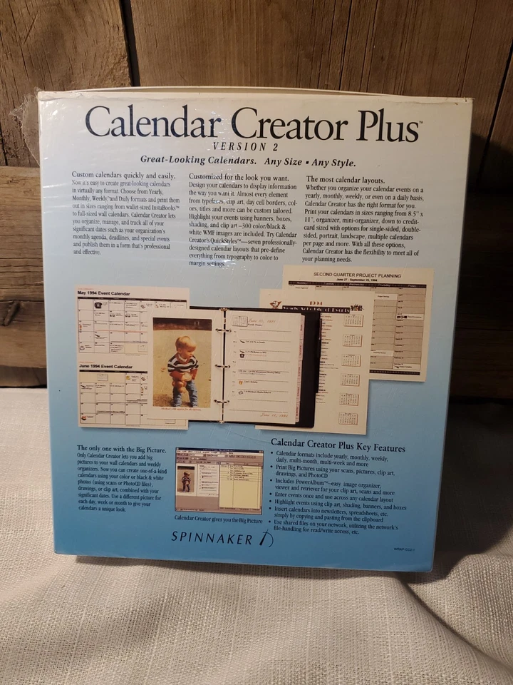 Vintage Power Up Calendar Creator Plus Version 5.0 for MS-DOS - Image 2 of 3
