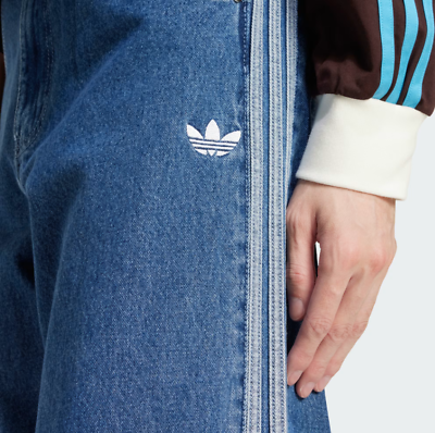 ADIDAS Originals Adicolor Denim Firebird Pants For Men ADIDAS Originals Adicolor Denim Firebird Pants For Men