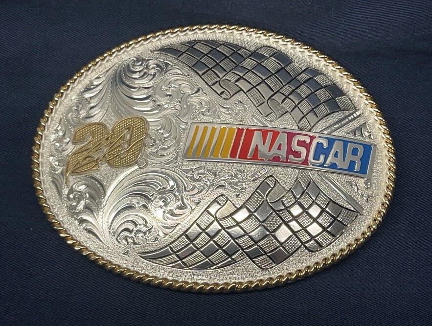 20 Tony Stewart - Silver Gold & Color - Belt Buckle for 1-1  display picture 2