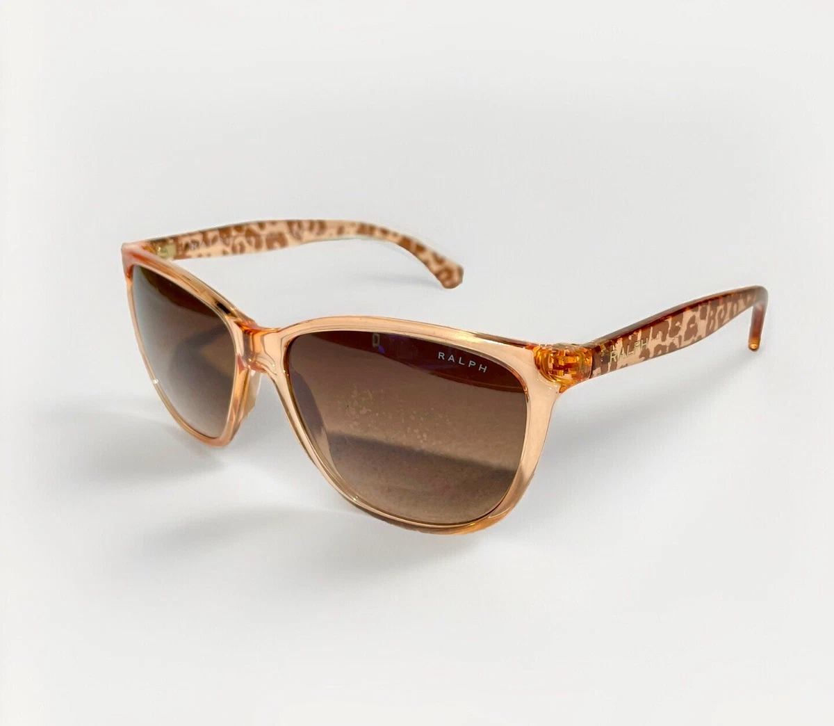 Ralph Sunglasses Women OS Orange Pre-Owned Rectangle Gradient Lenses Ralph RA5342U S (56 - 16) with Brown lenses and Tortoise  main image 4