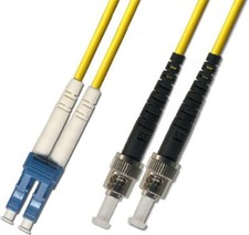 100M Singlemode Duplex Fiber Optic Cable 9/125 LC ST Yellow Patch Cable Network