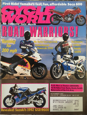 Cycle World November 1991 | eBay Cycle World November 1991 | eBay