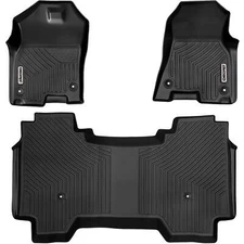 Floor Mats Liners for 2019-2024 Dodge Ram 1500 New Body Crew Cab TPE 3D Molded