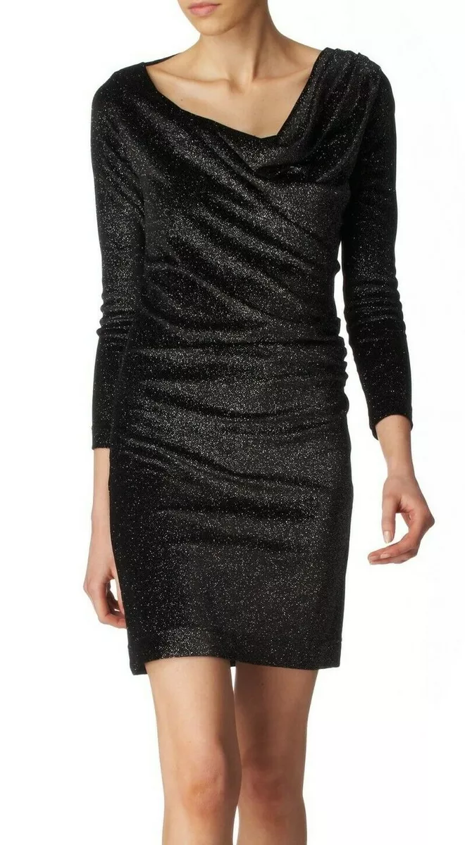 Next black glitter online dress