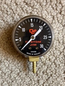 2" Vacuum Pressure Gauge 0-30PSI Vintage NEW