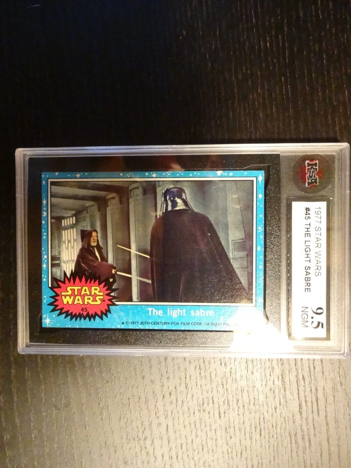 1977 STAR WARS S1 (Blue) #45 The Light Sabre KSA 9.5 (PSA 10/APR $1,700) GEM 💎 - Image 3 of 3