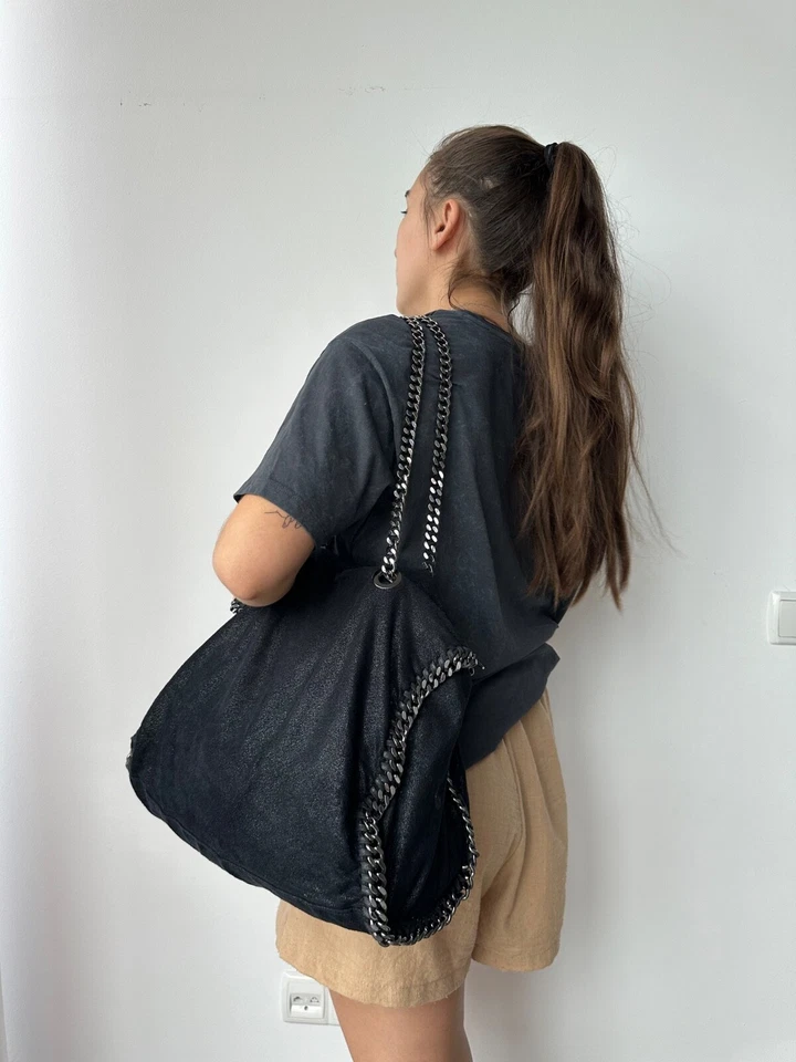 Bolso de hombro Stella McCartney Falabela negro para mujer Foto 4 de 4