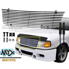 Fits 93-97 Ford Ranger Billet Grille Chrome Front Main Upper Grill Insert
