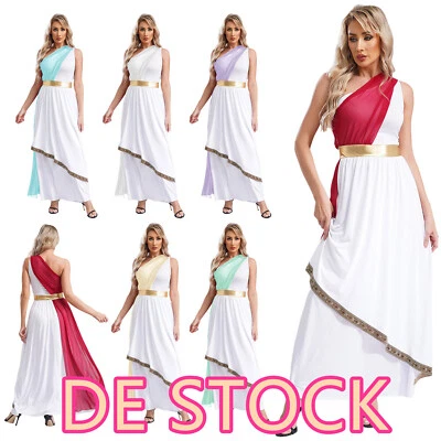 IINIIM DE~iEFiEL Damen Griechische Göttin Kostüm Antike Griechin Römerin Kleid Karneval