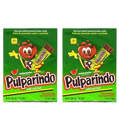 Pulparindo Tamarind Candy  Hot Salted Mexican Sandia Watermelon 20CT 2packs