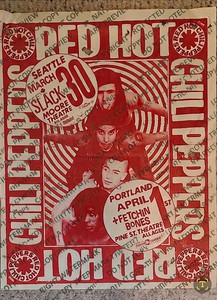 Vintage Red Hot Chili Peppers Poster | eBay