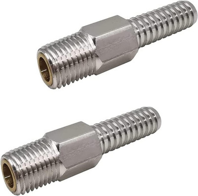 2 Pack Anti-Siphon Valve for Engine and Tank, Aluminum, 1/4'' NPT, 3/8'' Hose ID