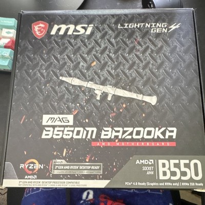 MSI MAG B550M BAZOOKA AM4 MicroATX DDR4 Motherboard w/ I/O Shield
