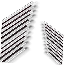 1 Pack 20 Pcs Car Air Conditioner Air Outlet Decorative Strips, Silvery