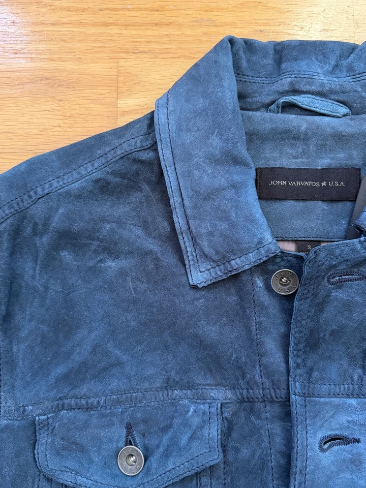 JOHN VARVATOS MENS SUEDE JACKET NEW SMALL DRAKES Aimé Leon Dore Dylan suede - Image 2 of 4