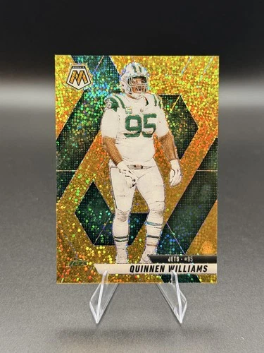 Quinnen Williams 2025 Panini Mosaic #160 Gold Sparkle Prizm /24