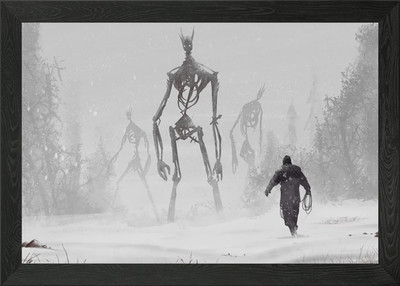 Gruftjäger gerahmtes Wandbild Poster Leinwanddruck Bild