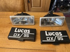 Pair Fog Lights Lucas Dx 95 Classic Car Jaguar Mg Mini Aston Martin Range Rover