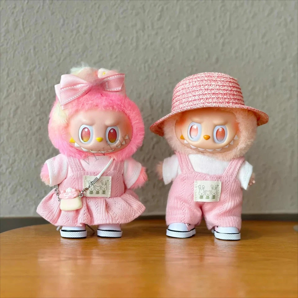 MARKENLOS 15/17cm Labubu Kleidung Zubehör DIY Kinder Prinzessin Kleid