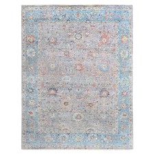 9'x12' Pink Ziegler Mahal Design Hand Knotted Pure Wool Zero Pile Rug 10601
