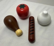 Melissa and Doug Wood play pretend replacement Hot Dog Tomato Garlic Chicken Leg