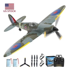 VOLANTEXRC 4-CH RC Plane, Spitfire V2 Remote Control Airplane for Adult Beginner