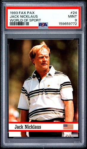 159659772 Jack Nicklaus 1993 Fax Pax World of Sport #24 PSA 9