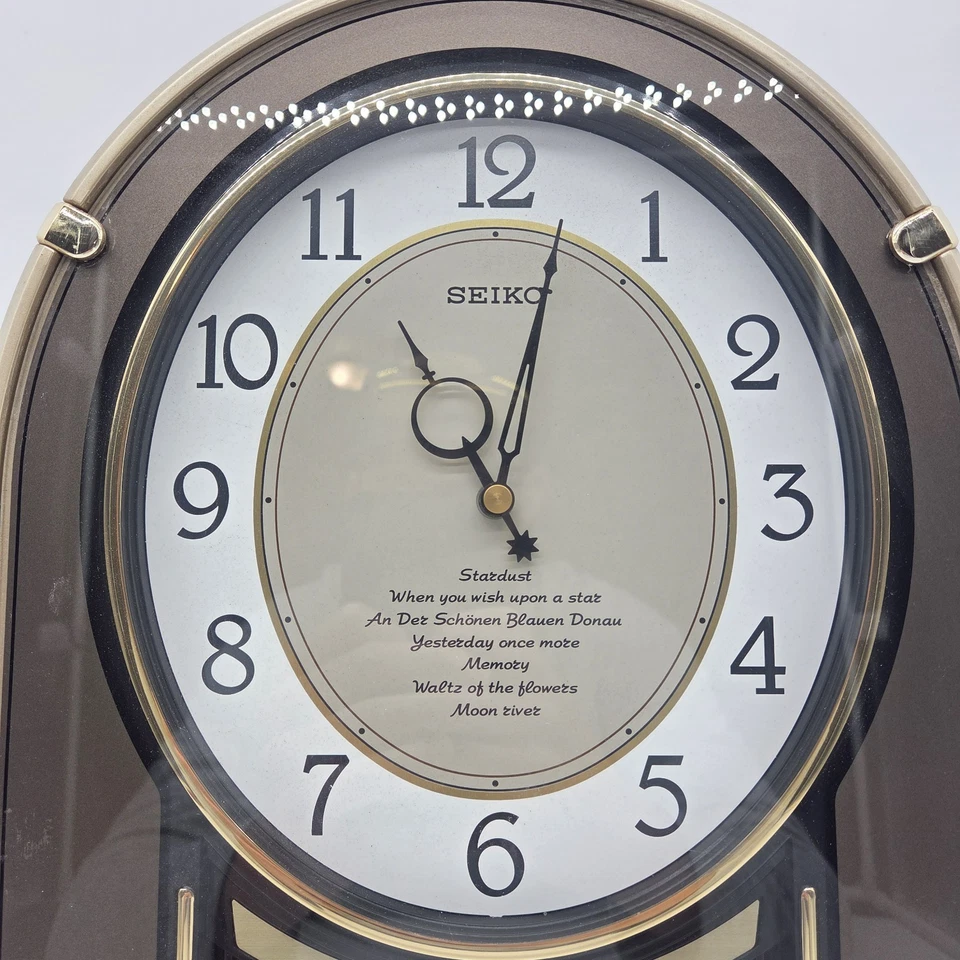 Quartz Seiko Melodies in Motion Wall Clock – Tested – As-Is - See Video - READ - Image 3 of 4