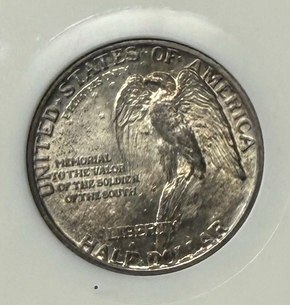 1925 50C Stone Mountain Silver Commemorative NGC MS64 Old Fatty Holder - Image 3 of 3