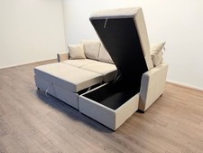 Reagan Right Hand Corner Chaise Sofa Bed – Natural